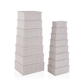 Set de boîtes décoratives Versa Serpentine Carton (15 Pièces)