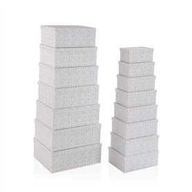 Set de boîtes décoratives Versa Laison Carton (15 Pièces)
