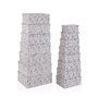Set de boîtes décoratives Versa Caprice Carton (15 Pièces)