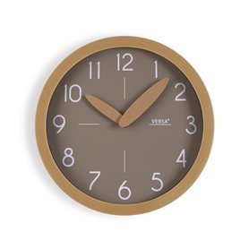 Horloge Murale Versa Gris Plastique Minimaliste 4