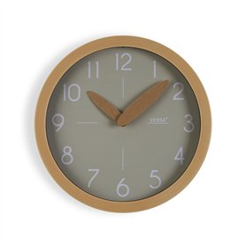 Horloge Murale Versa Gris Plastique Minimaliste 4
