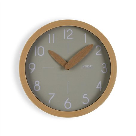 Horloge Murale Versa Gris Plastique Minimaliste 4
