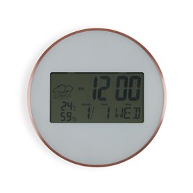 Horloge Murale Versa Blanc Plastique Minimaliste 2