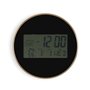 Horloge Murale Versa Noir Plastique Minimaliste 4