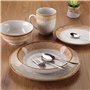 Assiettes Versa Marron Porcelaine 18 Pièces