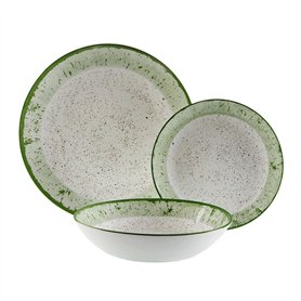 Assiettes Versa Vert Porcelaine 18 Pièces