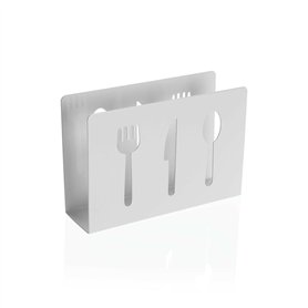 Porte-serviettes Versa Blanc Métal Céramique Acier Fer 4