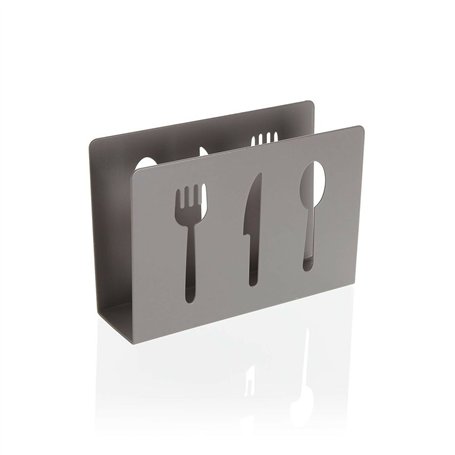 Porte-serviettes Versa Gris Métal Céramique Acier Fer 4