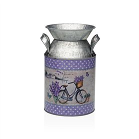 Vase Versa Lila Métal Bicyclette 13 x 15