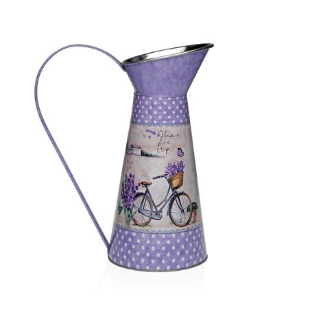 Vase Versa Lila Métal Bicyclette 16 x 28 x 22 cm