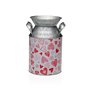Vase Versa Rouge Métal Coeurs 13 x 15