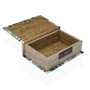 Boîte à bijoux Versa Toile Bois MDF 7 x 22 x 16 cm Tropical