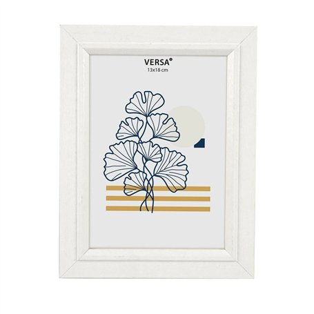 Cadre photo Versa Blanc Bois MDF Vintage 1