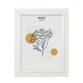 Cadre photo Versa Blanc Bois MDF Vintage 1
