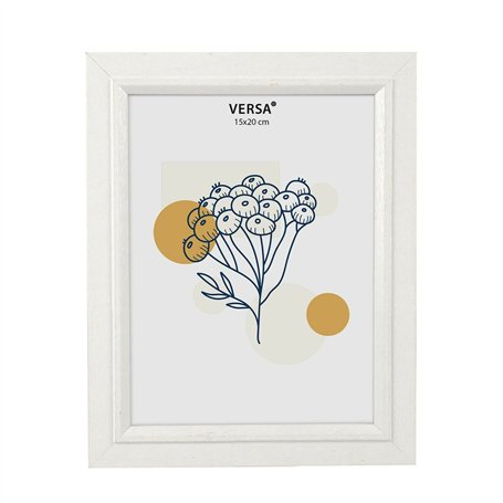 Cadre photo Versa Blanc Bois MDF Vintage 1