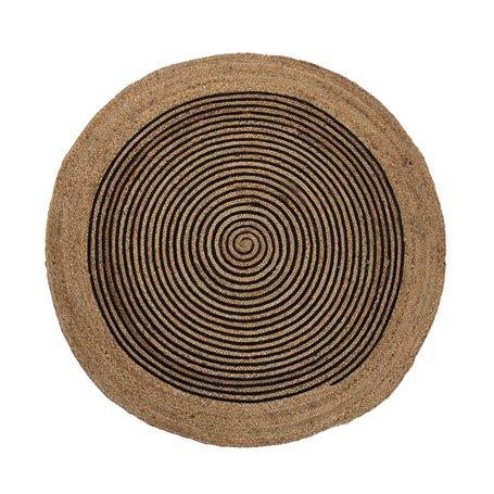 Tapis Versa Noir Cercles