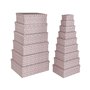 Set de boîtes décoratives Versa Rouge Carton Roses (15 Pièces)