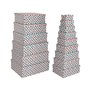 Set de boîtes décoratives Versa Carton (15 Pièces)