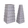Set de boîtes décoratives Versa Carton Lavande (15 Pièces)