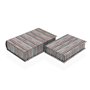 Boîte Décorative Versa Toile Bois MDF Livre