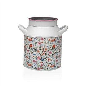 Vase Versa Rose Métal Fleurs 13 x 15