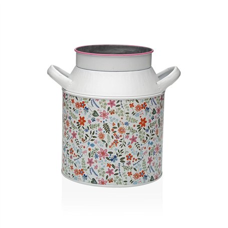 Vase Versa Rose Métal Fleurs 13 x 15