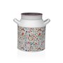 Vase Versa Rose Métal Fleurs 13 x 15