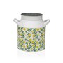 Vase Versa Jaune Citron Métal 13 x 15