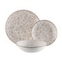 Assiettes Versa Beige Porcelaine 18 Pièces