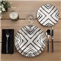 Assiettes Versa Gris Porcelaine 18 Pièces