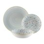 Assiettes Versa BREEZE  Bleu Porcelaine 18 Pièces