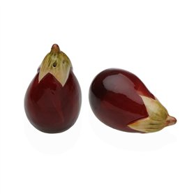 Salière et Poivrière Versa Céramique Dolomite Aubergine 8