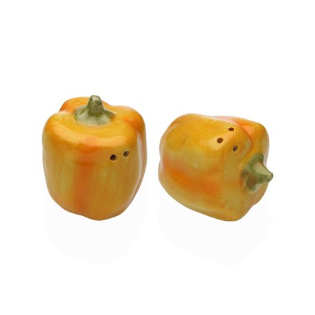 Salière et Poivrière Versa Céramique Dolomite Poivrons 7 X 5