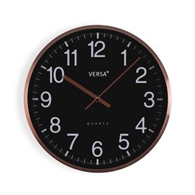 Horloge Murale Versa Noir Métal
