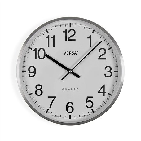 Horloge Murale Versa Blanc Métal