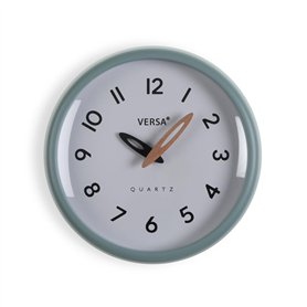 Horloge Murale Versa Blanc Vert Plastique