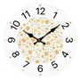 Horloge Murale Versa Bois Fleurs 4 x 30 x 30 cm