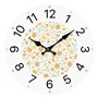Horloge Murale Versa Bois Fleurs 4 x 30 x 30 cm