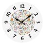 Horloge Murale Versa Bois Fleurs 4 x 30 x 30 cm