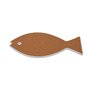 Dessous de plat Versa Liège Céramique Poisson 14 x 0,7 x 20 cm