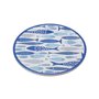 Dessous de plat Versa Bleu Liège Céramique Poissons 20 X 0