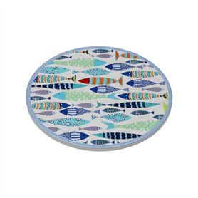 Dessous de plat Versa Liège Céramique Poissons 20 X 0