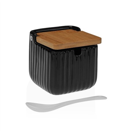 Sucrier Versa Noir Céramique Bambou Dolomite 8