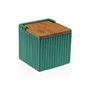 Salière avec couvercle Versa Vert Céramique Bambou Dolomite 11 x 11 x 11 cm