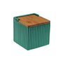 Salière avec couvercle Versa Vert Céramique Bambou Dolomite 11 x 11 x 11 cm