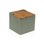 Salière avec couvercle Versa Vert Céramique Bambou Dolomite 11 x 11 x 11 cm