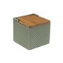Salière avec couvercle Versa Vert Céramique Bambou Dolomite 11 x 11 x 11 cm