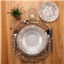 Assiettes Versa Porcelaine Coeurs 18 Pièces