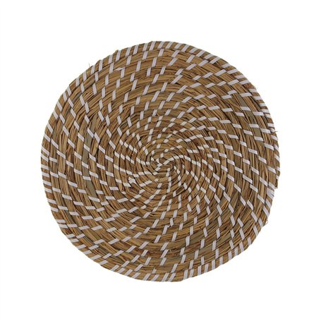 Dessous de plat Versa Blanc Textile Jacinthe d'eau 38 cm