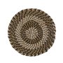 Dessous de plat Versa Blanc Noir Textile Jacinthe d'eau 38 cm